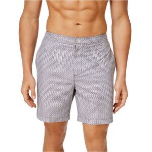Calvin Klein Mens Zig-Zag Volley Swim Bottom Board Shorts, NWT